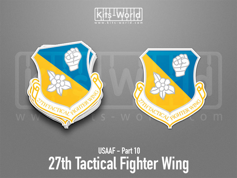 Kitsworld SAV Sticker - USAAF - 27th Tactical Fighter Wing Height: 100 mm 